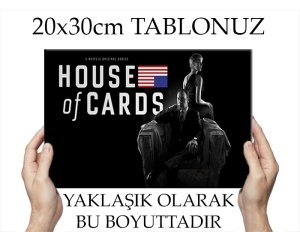 HOUSE OF CARDS POSTER 7 değişen ölçü ORİJİNAL KANVAS TABLO