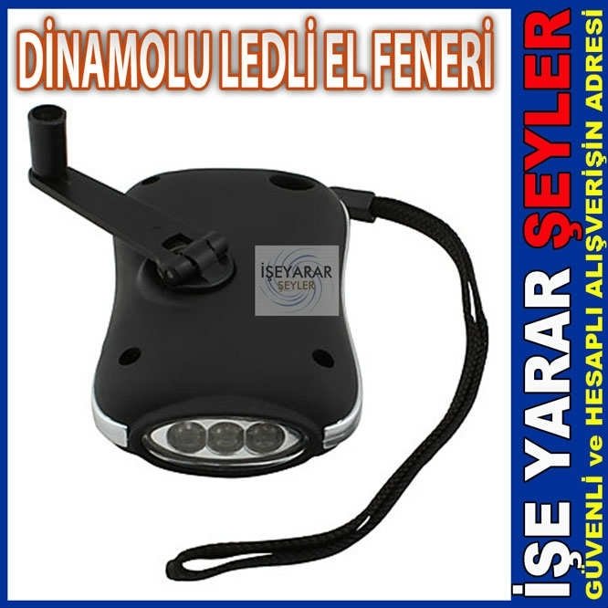 PİLSİZ DİNAMOLU LEDLİ EL FENERİ KALİTELİ& SAĞLAM