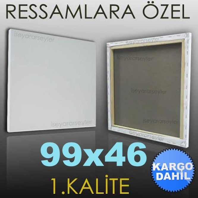RESSAMLARA ÖZEL RESİM TUVALİ HAZIR TUAL 99x46 KD
