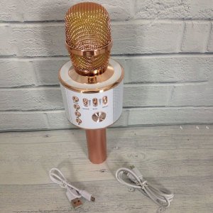 Magic Karaoke Mikrofon Usb,SdCard,Kulaklık Girişli 25cm Mikrofon