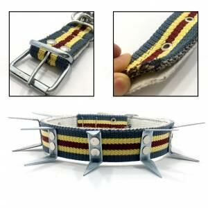 Çift Kat Dokuma U Tipi Çift Çivili Köpek Kangal Tasması 72 cm Kurt Boyun Tasmalığı