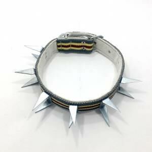 Çift Kat Dokuma U Tipi Çift Çivili Köpek Kangal Tasması 72 cm Kurt Boyun Tasmalığı