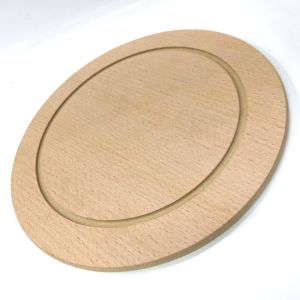 2 Adet MDF Ahşap Pizza Tahtası 34 Cm, Sunum Tahtası, Pizza Tabağı, Lahmacun ve Pide Servis Tahtası