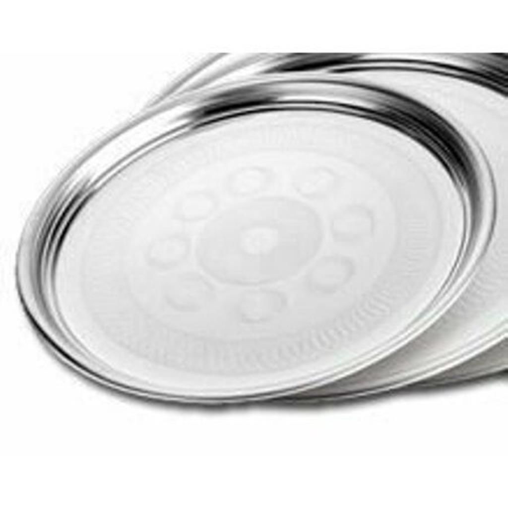 Paslanmaz Çelik Sini 80cm Sofra yemek Tepsisi Süper Kromajlı