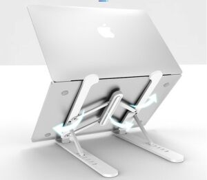 Plastik Yükseklik Ayarlı Laptop Standı Siyah