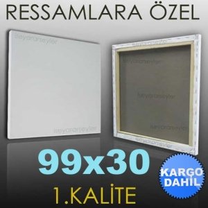 RESSAMLARA ÖZEL RESİM TUVALİ HAZIR TUAL 99x30 KD