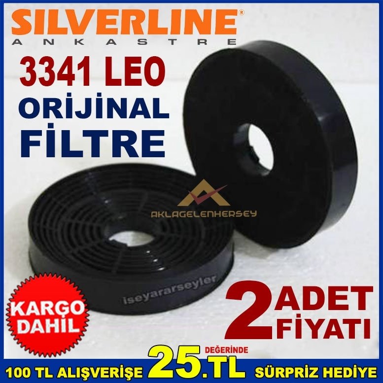 SILVERLINE 3341 LEO ANKASTRE DAVLUMBAZ ASPİRATÖR KARBON FİLTRE