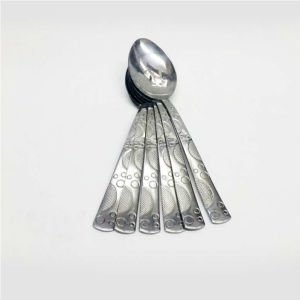 6 Adet Sunset Model Paslanmaz Çelik Rostfrei Yemek Kaşığı Seti