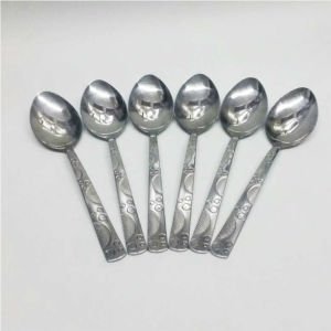 6 Adet Sunset Model Paslanmaz Çelik Rostfrei Yemek Kaşığı Seti