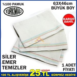 EN KALIN DOKU %100 PAMUK 63x46cm YER SİLME BEZİ