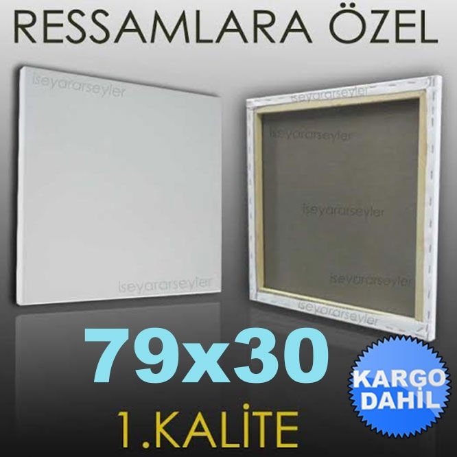 RESSAMLARA ÖZEL RESİM TUVALİ HAZIR TUAL 79x30 KD