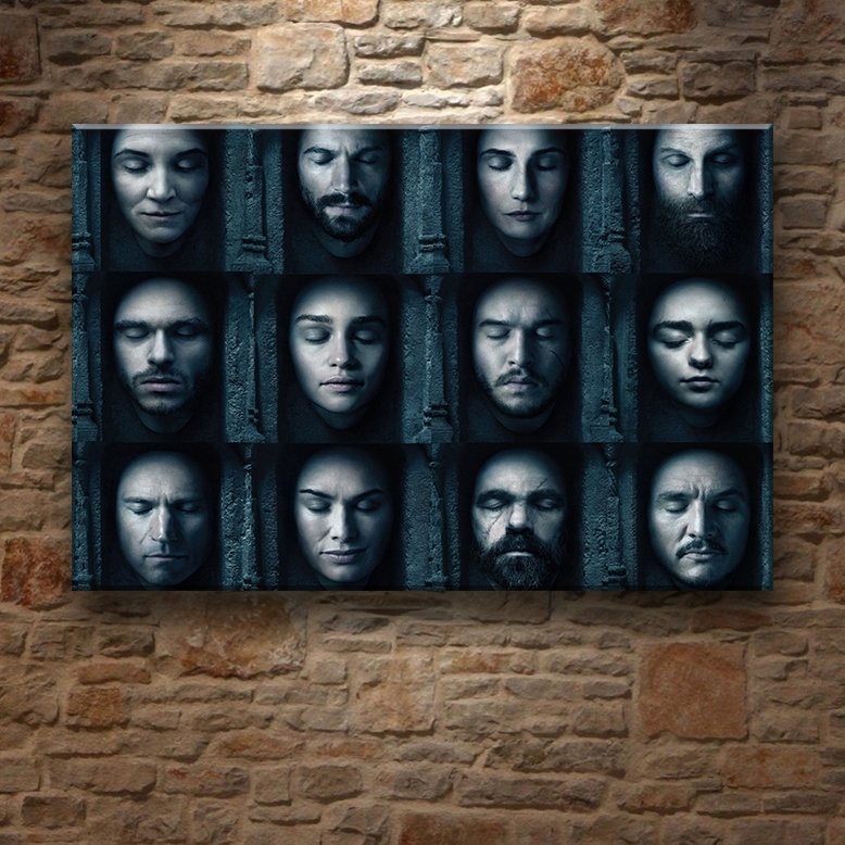 G.of.T.-ÖLÜM DUVARI 7 değişen ölçü ORİJİNAL KANVAS TABLO