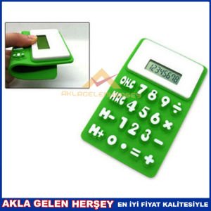 KATLANABİLİR GÜNEŞ TAKVİYELİ HESAP MAKİNESİ