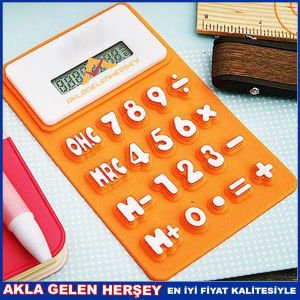 KATLANABİLİR GÜNEŞ TAKVİYELİ HESAP MAKİNESİ