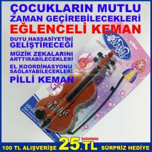 Çocukların Mutlu Zaman Geçirebilecekleri Eğlenceli Pilli Keman