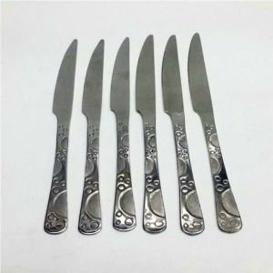 6 Adet Sunset Model Paslanmaz Çelik Rostfrei Yemek Bıçağı Seti