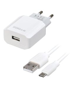 Syrox J48 Type-C Girişli 2.6A Hızlı Duvar Şarjı ve Type C Kablosu