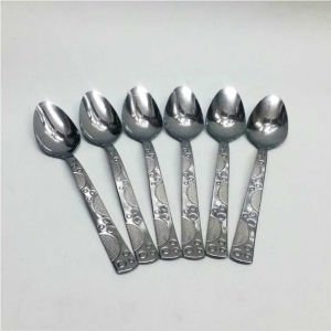 6 Adet Sunset Model Paslanmaz Çelik Rostfrei Tatlı Kaşığı Seti