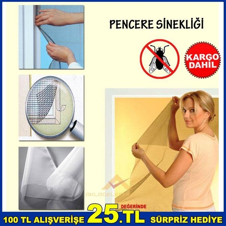 KOLAY MONTAJ KORUYUCU PENCERE SİNEKLİK TÜLÜ
