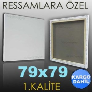 RESSAMLARA ÖZEL RESİM TUVALİ HAZIR TUAL 79x79 KD