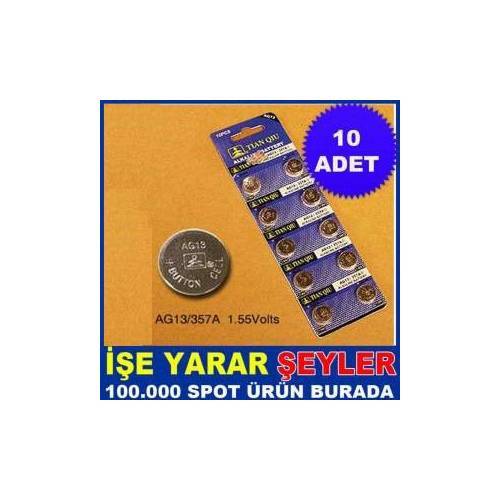 10ad AG13 LR44 (LAZER PİLİ) ALKALİN DÜĞME PİL