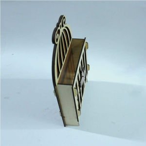 Kuş Kafesi Dizayn Ahşap 3 Askılı Anahtarlık Zarflık ve Notluk