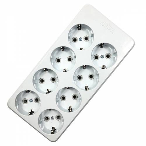 TSB Garantili 8li Klemensli Topraklı Grup Priz Yanmaz Özel Malzeme