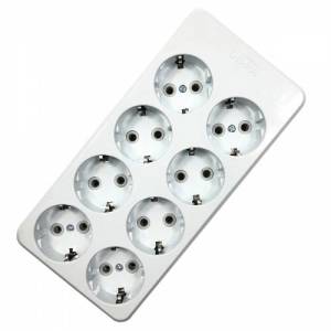 TSB Garantili 8li Klemensli Topraklı Grup Priz Yanmaz Özel Malzeme