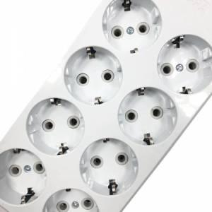 TSB Garantili 8li Klemensli Topraklı Grup Priz Yanmaz Özel Malzeme