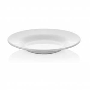 6 Adet Çukur Yemek Tabağı Beyaz Melamin Tabak 21cm Büyük Porsiyon Tabağı Lokanta Tabldot Toplu Yemek