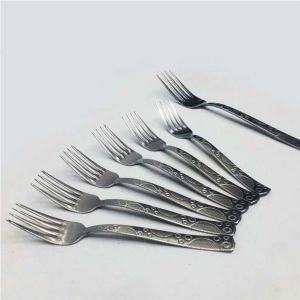 6 Adet Sunset Model Paslanmaz Çelik Rostfrei Tatlı Çatalı Seti