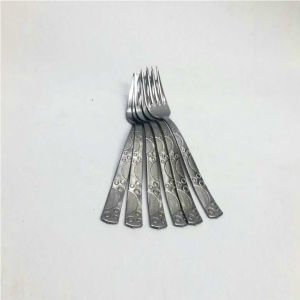 6 Adet Sunset Model Paslanmaz Çelik Rostfrei Tatlı Çatalı Seti