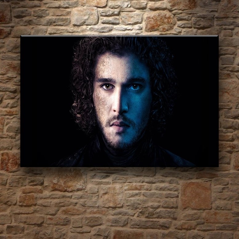 G.of.T.-JON SNOW 7 değişen ölçü ORİJİNAL KANVAS TABLO