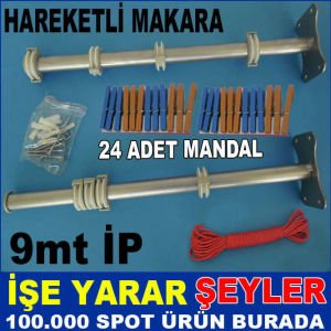 HAREKETLİ MAKARALI MANDAL HEDİYE ÇAMAŞIR ASKISI