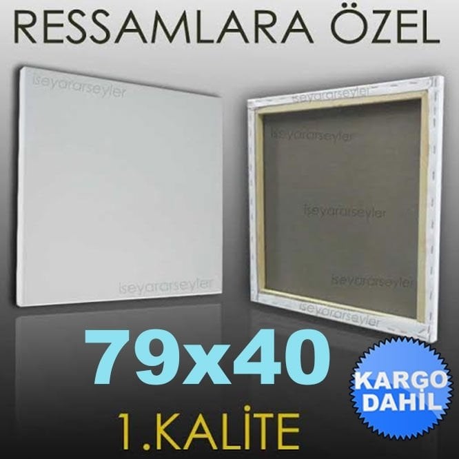 RESSAMLARA ÖZEL RESİM TUVALİ HAZIR TUAL 79x40 KD