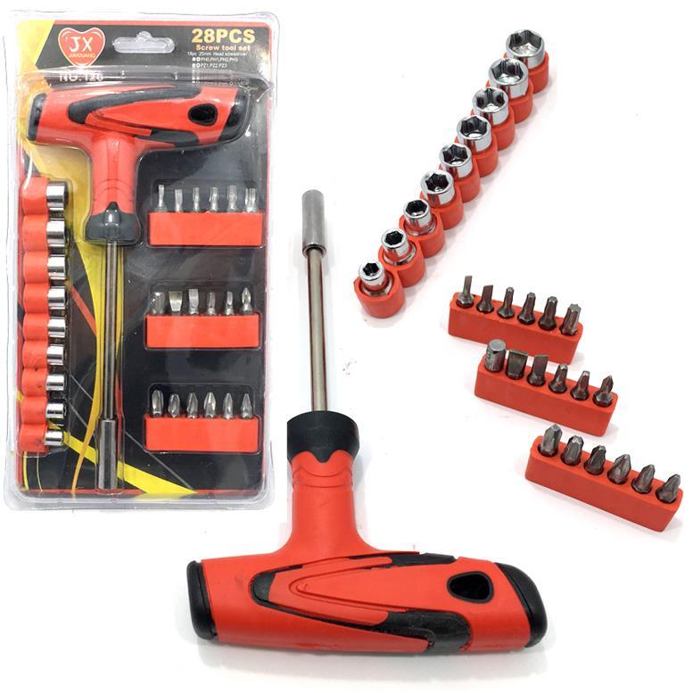 28 Parça Bit Uçlu Tornavida Lokma Seti Takımı T Alyan Tornavida Çok Amaçlı Tornavida Seti