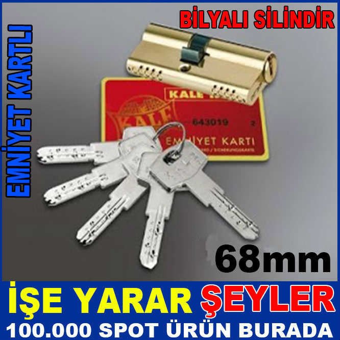 KALE KİLİT 164 BNE EMNİYET KARTLI SİLİNDİR BAREL -2