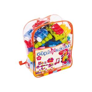 Sırt Çantalı Jumbo Boy Büyük Parçalı Lego Seti 130 Parça Yapı Blokları