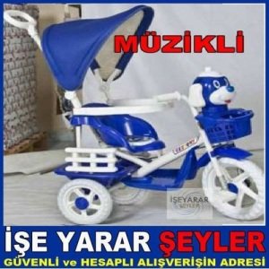 Ebeveyn Kontrollu Tenteli 3 Tekerlek Bisiklet
