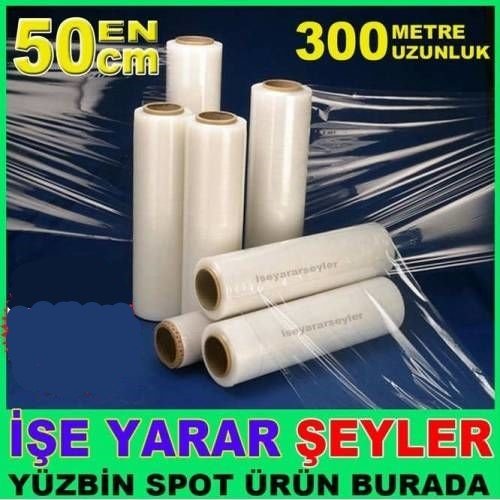 23MİKRON 50cm ENinde 300 metre STREÇ FİLM