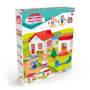 Tek Katlı 36 Parça Lego Ev Seti  Bloklar