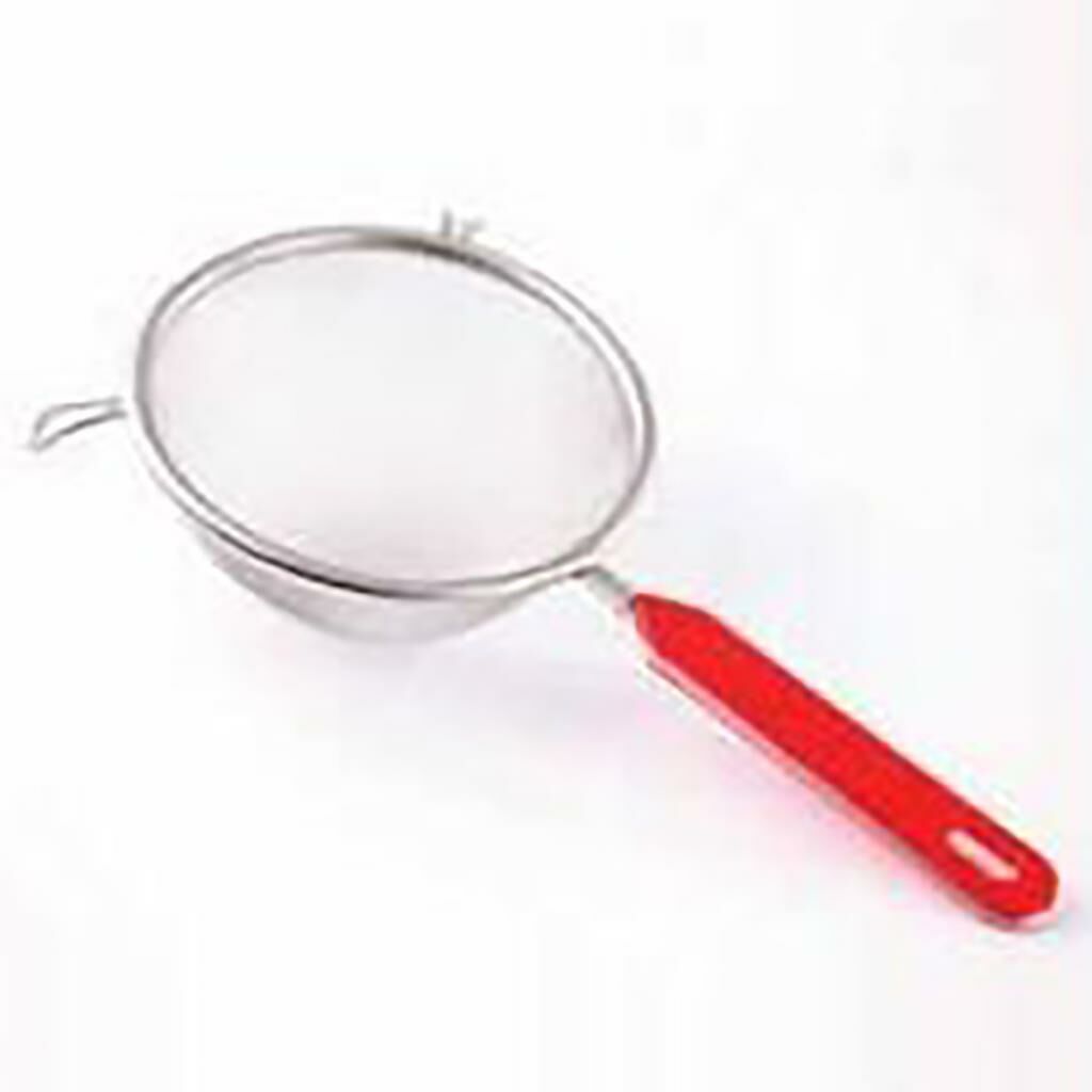 Paslanmaz Çelik 15.5 cm Çapında, 14 cm Sap Uzunluğunda Süt ve Sıvı Süzgeci