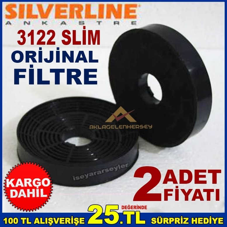 SİLVERLİNE 3122 SLİM ANKASTRE DAVLUMBAZ FİLTRESİ ASPİRATÖR