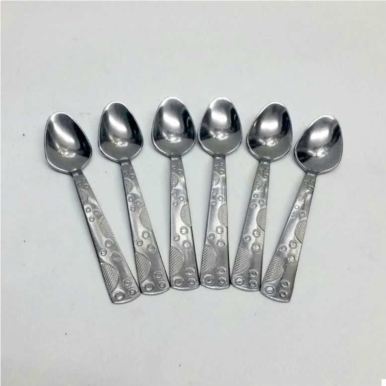 6 Adet Sunset Model Paslanmaz Çelik Rostfrei Çay Kaşığı Seti