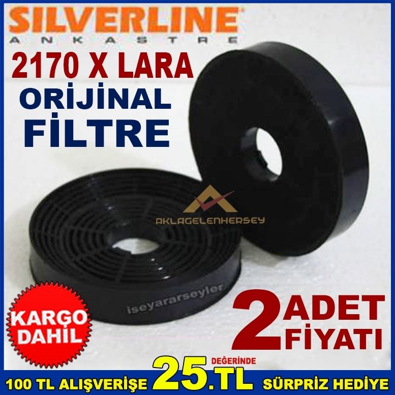 SİLVERLİNE 2170 X LARA ANKASTRE DAVLUMBAZ FİLTRESİ ASPİRATÖR