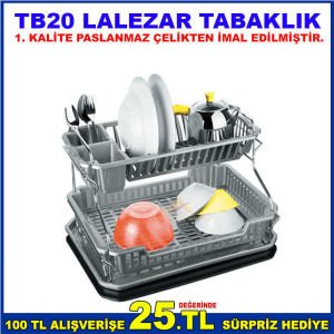 TB20 LALEZAR TABAKLIK KUTULU 1. SINIF PASLANMAZ ÇELİKTEN İMAL EDİLMİŞTİR