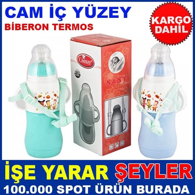 EN SAĞLIKLI CAM İÇ YÜZY KORMLI BİBERON TERMOS KD
