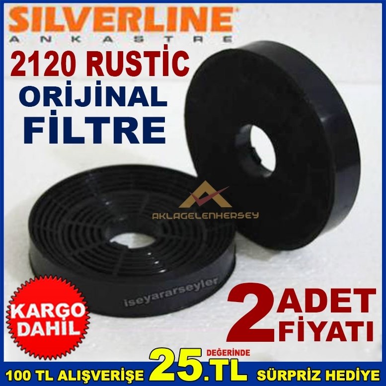 SİLVERLİNE 2120 RUSTİC ANKASTRE DAVLUMBAZ FİLTRESİ ASPİRATÖR