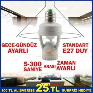 360° Görüş Açılı Sensörlü Pratik Tavan Armatürü
