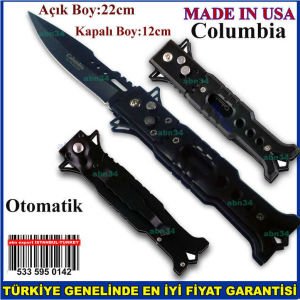 Columbia Avcı cep çakısı Made in USA pratik Açılıp kapanan Dağcı,Kamp Çakısı,Avcı Bıçağı